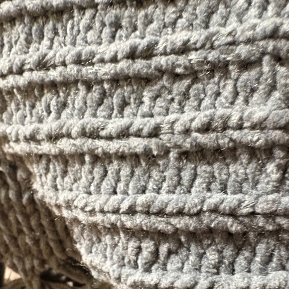 POL Women's Textured Knit Cowl Sweater in Blue - Picture 3 of 4